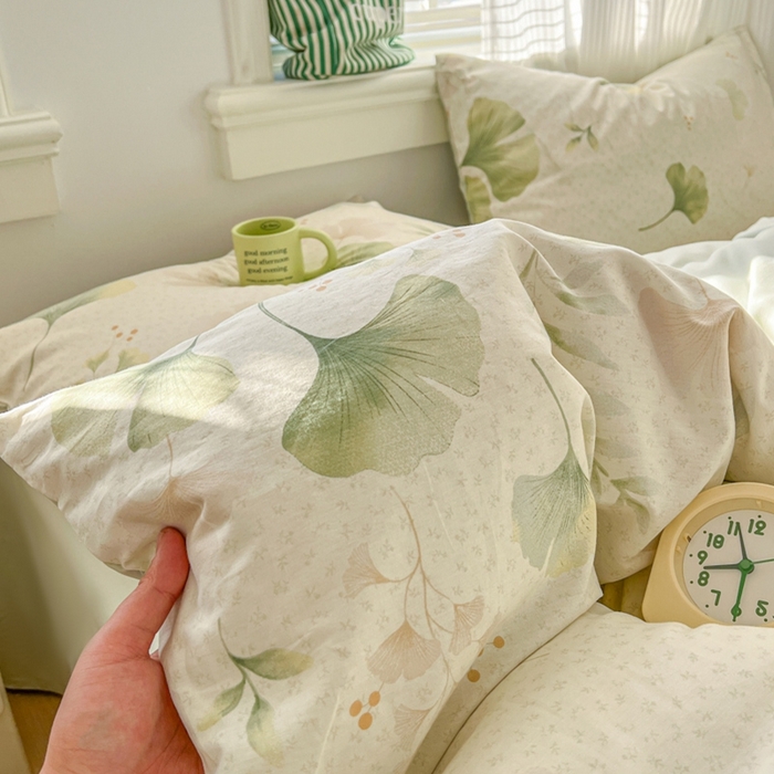 91家纺网 家纺一手货源 找家纺 漫仙阁家纺 2026新款纯棉学生宿舍A版100%新疆棉B版古法水洗三件套全棉四件套告白