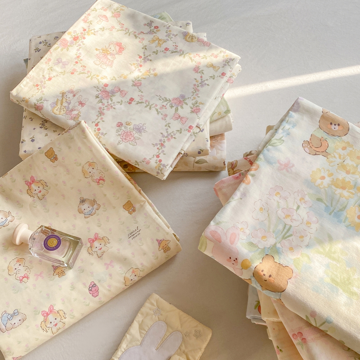 91家纺网 家纺一手货源 找家纺 花梦欣 2026新款全棉印花单品系列2花卉款-单床单 组合