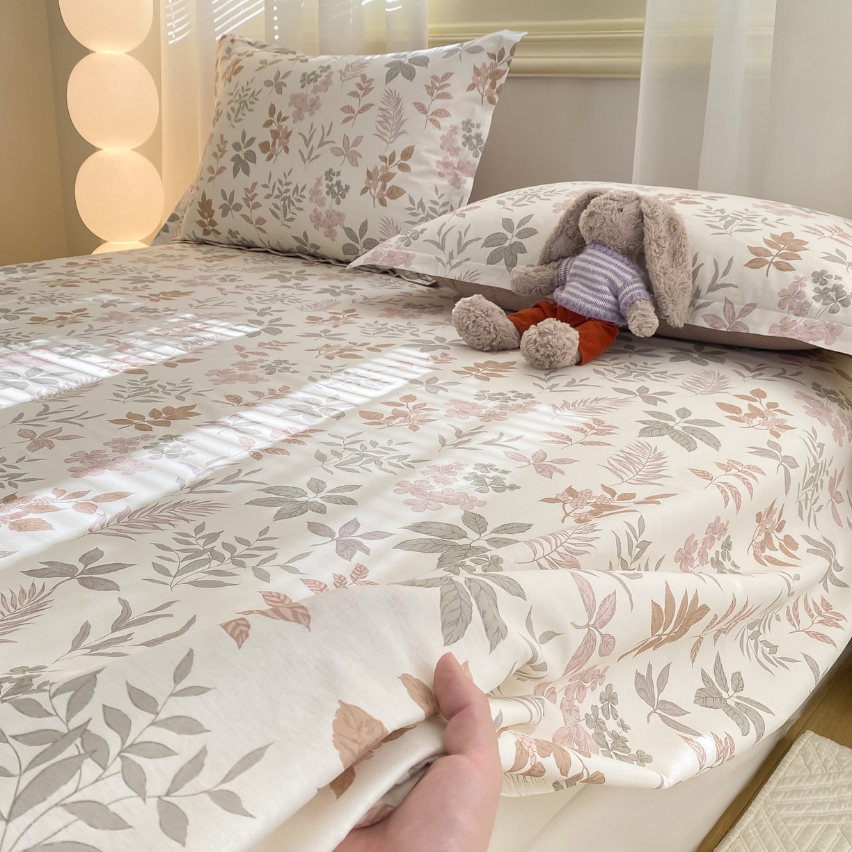 花梦欣 2026新款全棉印花单品系列2花卉款-单床单 洛克庄园红