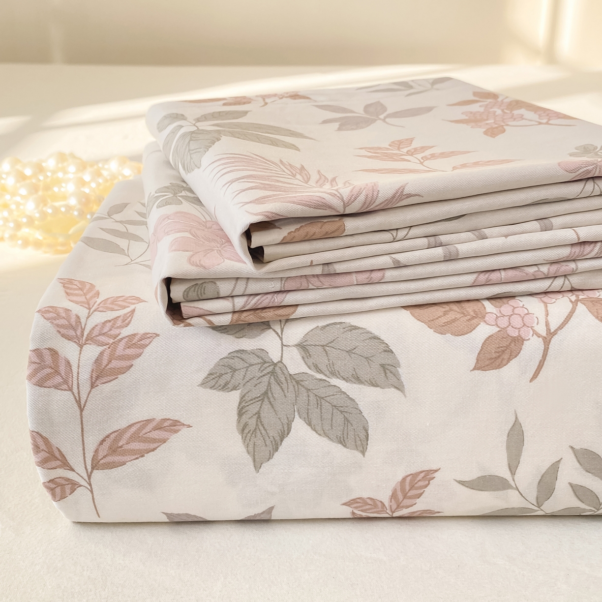 91家纺网 家纺一手货源 找家纺 花梦欣 2026新款全棉印花单品系列2花卉款-单床单 洛克庄园红