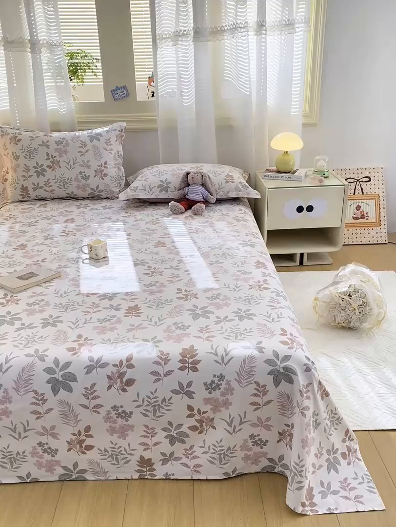 91家纺网 家纺一手货源 找家纺 （总）花梦欣 2026新款全棉印花单品系列-单床单