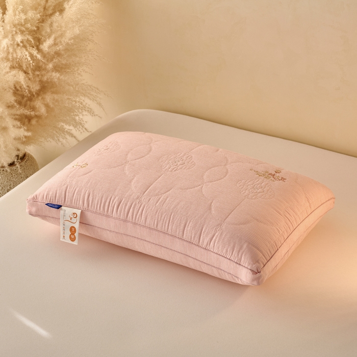 仁宇枕业 2026新款新品羊绒大豆舒适枕头枕芯 羊绒大豆舒适枕-粉色
