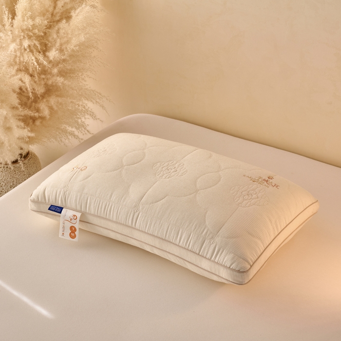 仁宇枕业 2026新款新品羊绒大豆舒适枕头枕芯 羊绒大豆舒适枕-米色