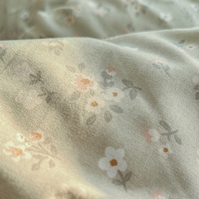 91家纺网 家纺一手货源 找家纺 海岛哥哥 2026新款仿棉云柔纱韩版双花边四件套 花边-桔夏