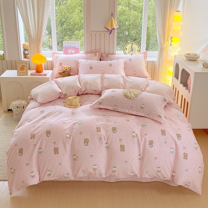 91家纺网 家纺一手货源 找家纺 （总）金丝兔 2026新款纯棉印花四件套系列