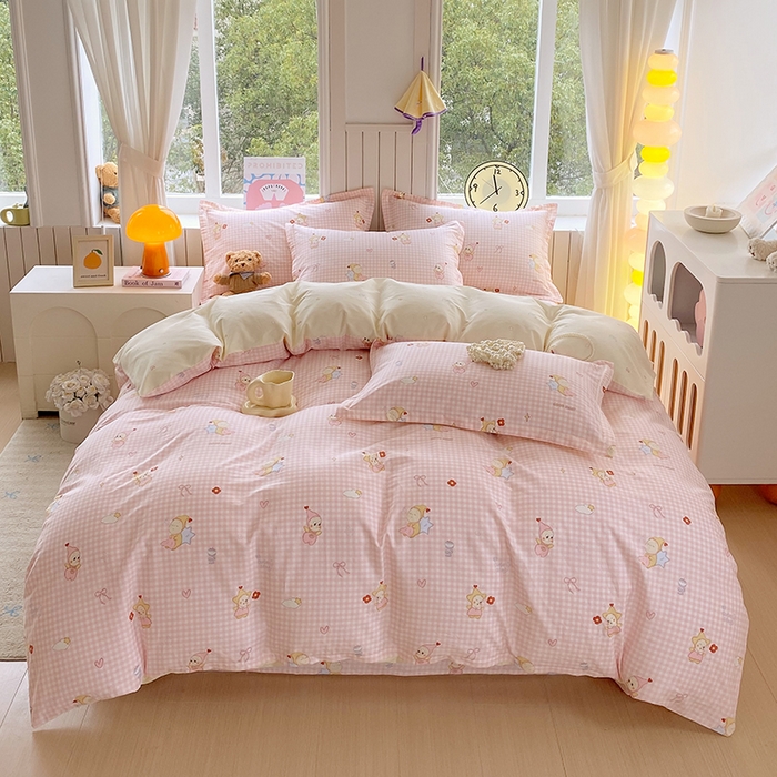 91家纺网 家纺一手货源 找家纺 （总）金丝兔 2026新款纯棉印花四件套系列