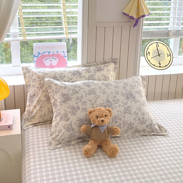 91家纺网 家纺一手货源 找家纺 金丝兔 2026新款纯棉印花四件套系列 白山茶