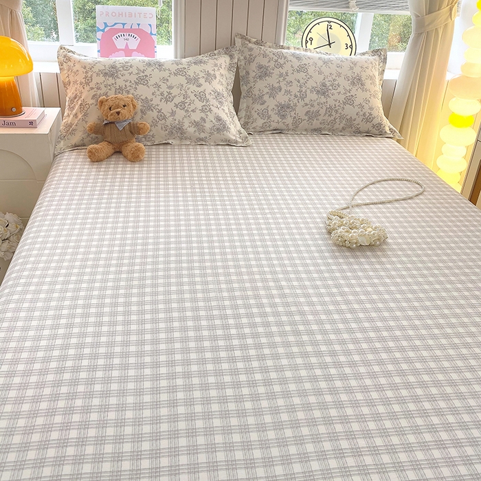 91家纺网 家纺一手货源 找家纺 金丝兔 2026新款纯棉印花四件套系列 白山茶