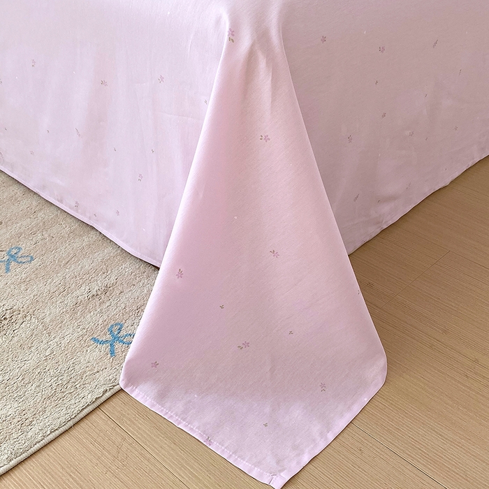 91家纺网 家纺一手货源 找家纺 金丝兔 2026新款纯棉印花四件套系列 春风里-紫