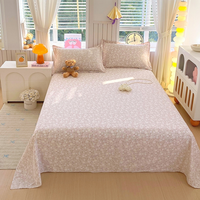 91家纺网 家纺一手货源 找家纺 金丝兔 2026新款纯棉印花四件套系列 春野苍兰