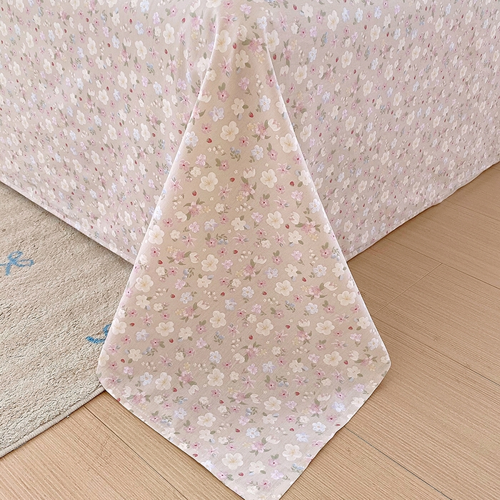 91家纺网 家纺一手货源 找家纺 金丝兔 2026新款纯棉印花四件套系列 春野苍兰