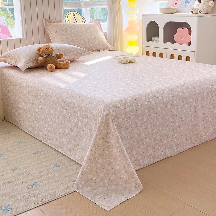 91家纺网 家纺一手货源 找家纺 金丝兔 2026新款纯棉印花四件套系列 春野苍兰