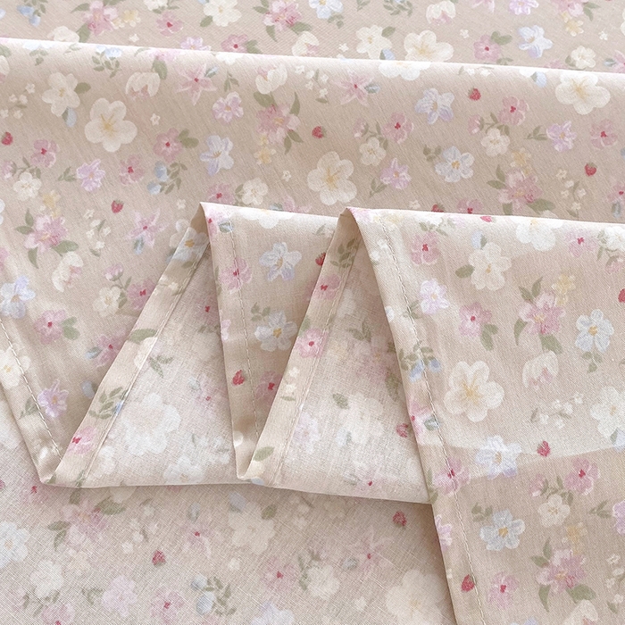 91家纺网 家纺一手货源 找家纺 金丝兔 2026新款纯棉印花四件套系列 春野苍兰