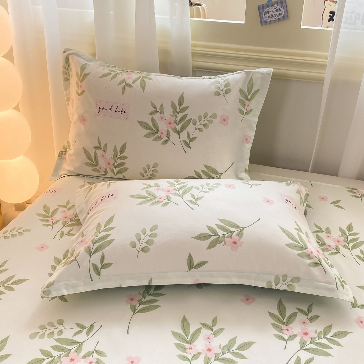 91家纺网 家纺一手货源 找家纺 花梦欣 2026新款全棉印花单品系列-单床单 扶绿花园
