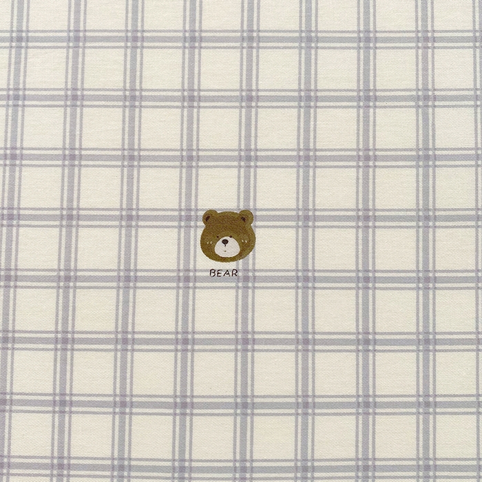 91家纺网 家纺一手货源 找家纺 金丝兔 2026新款纯棉印花四件套系列 格子熊