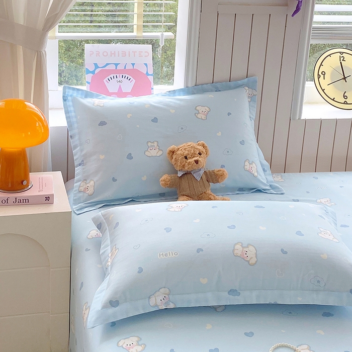 91家纺网 家纺一手货源 找家纺 金丝兔 2026新款纯棉印花四件套系列 哈基米