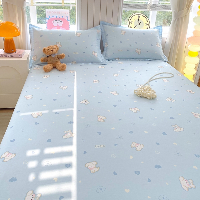 91家纺网 家纺一手货源 找家纺 金丝兔 2026新款纯棉印花四件套系列 哈基米