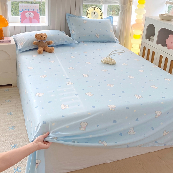 91家纺网 家纺一手货源 找家纺 金丝兔 2026新款纯棉印花四件套系列 哈基米