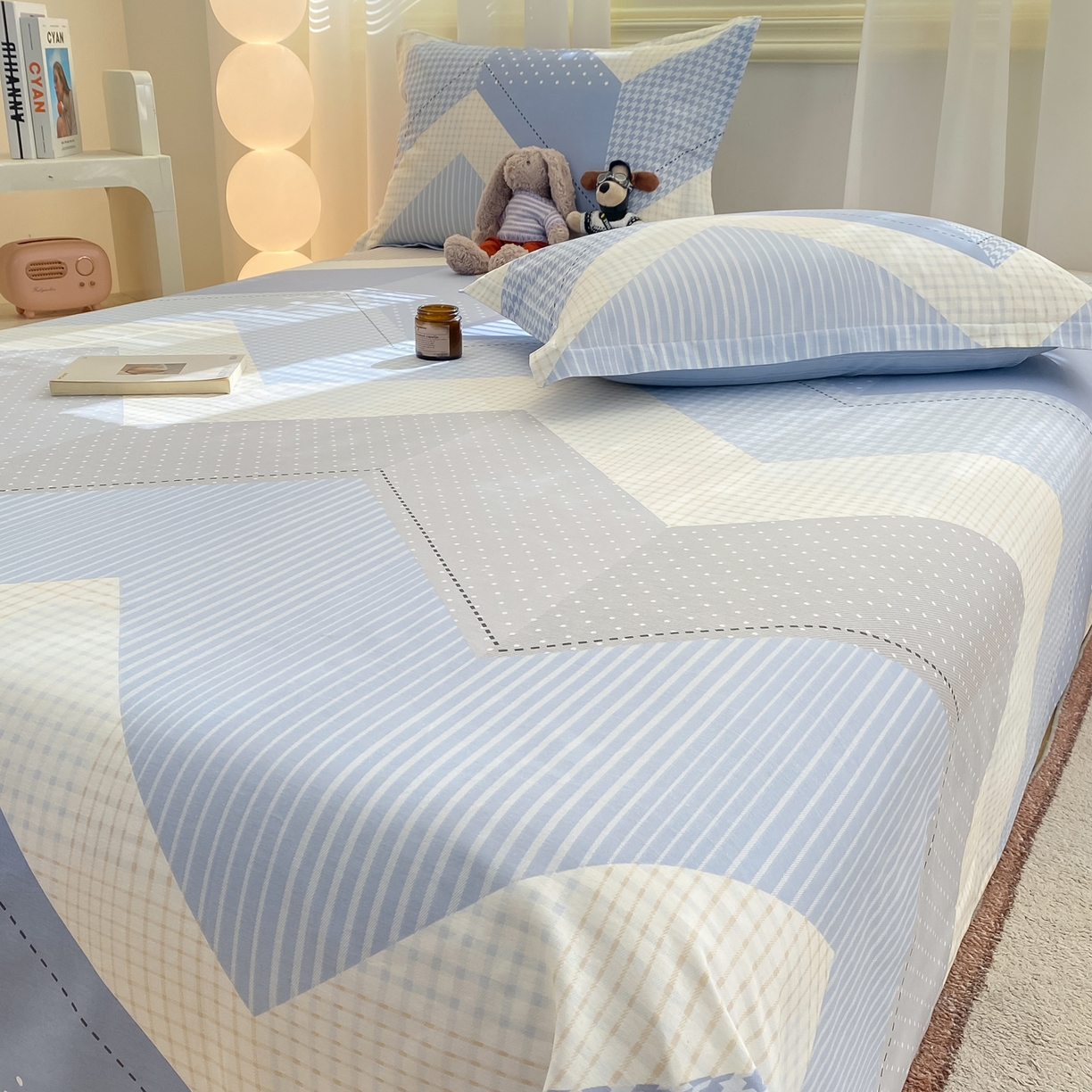 91家纺网 家纺一手货源 找家纺 花梦欣 2026新款全棉印花单品系列-单床单 光辉岁月