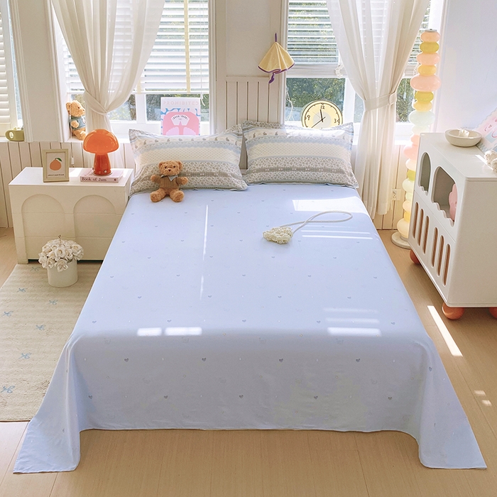 91家纺网 家纺一手货源 找家纺 金丝兔 2026新款纯棉印花四件套系列 海盐兔