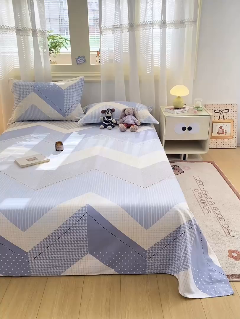 91家纺网 家纺一手货源 找家纺 花梦欣 2026新款全棉印花单品系列-单床单 光辉岁月