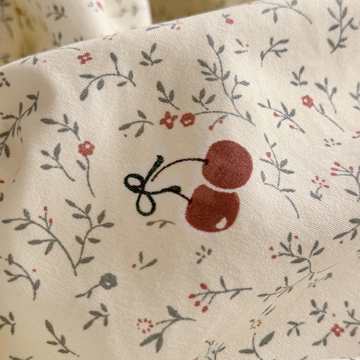 91家纺网 家纺一手货源 找家纺 港岛妹妹 2026新款仿棉云柔纱韩版双花边四件套 花边-樱桃枝枝