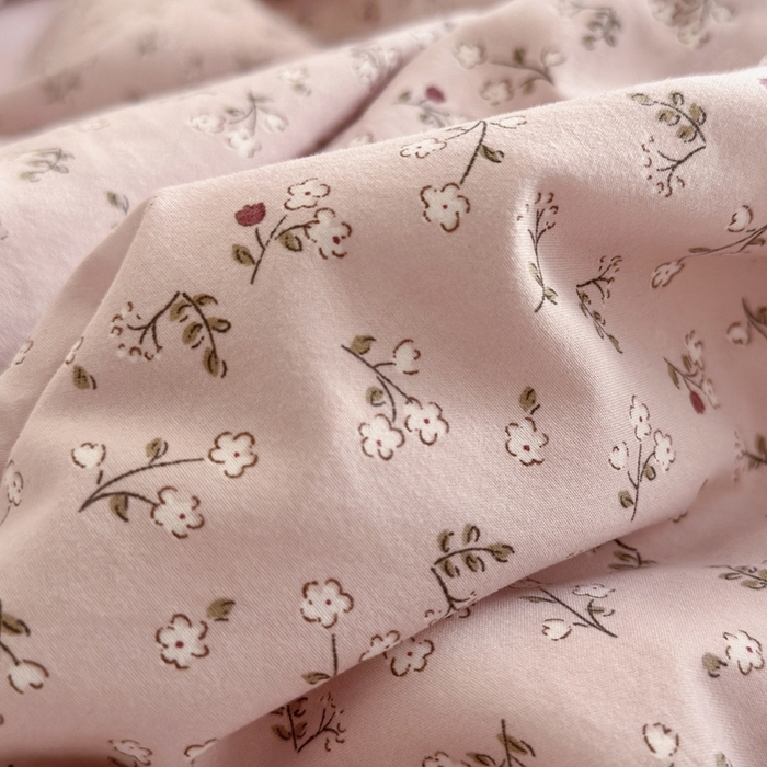 91家纺网 家纺一手货源 找家纺 港岛妹妹 2026新款仿棉云柔纱韩版双花边四件套 花边-枝影