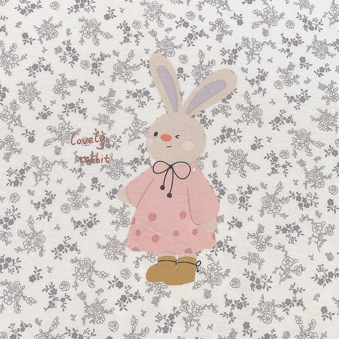 91家纺网 家纺一手货源 找家纺 金丝兔 2026新款纯棉印花四件套系列 吉吉兔