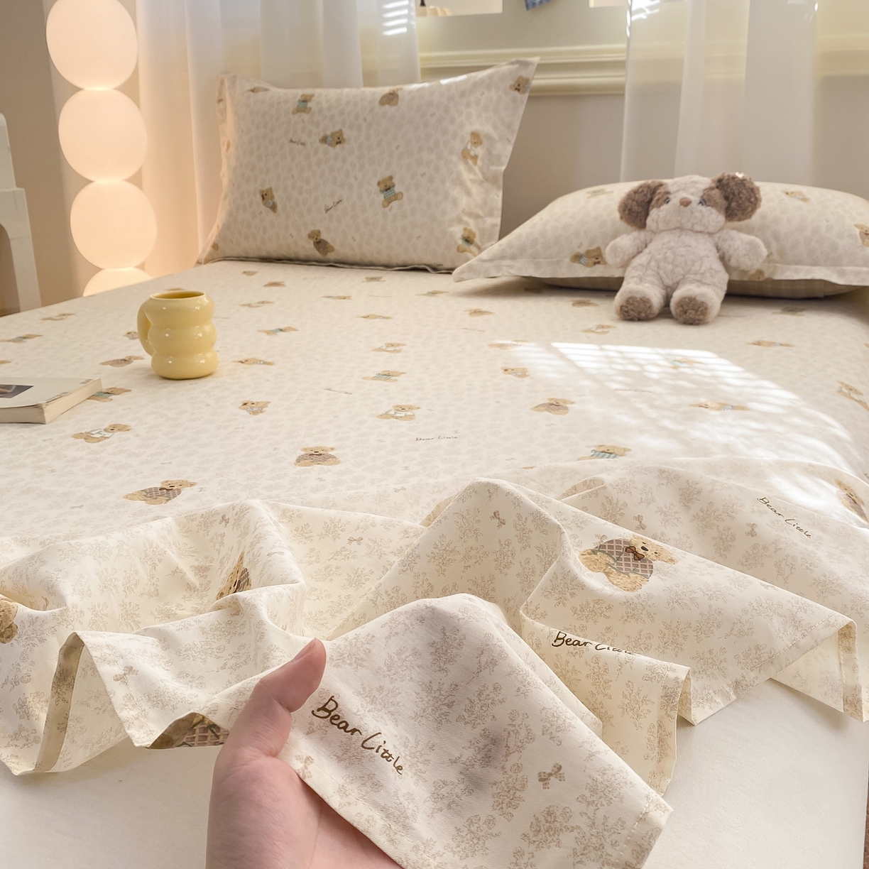 91家纺网 家纺一手货源 找家纺 花梦欣 2026新款全棉印花单品系列-单床单 果酱电台