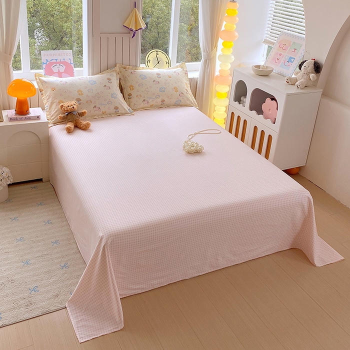 91家纺网 家纺一手货源 找家纺 金丝兔 2026新款纯棉印花四件套系列 萌宠乐园