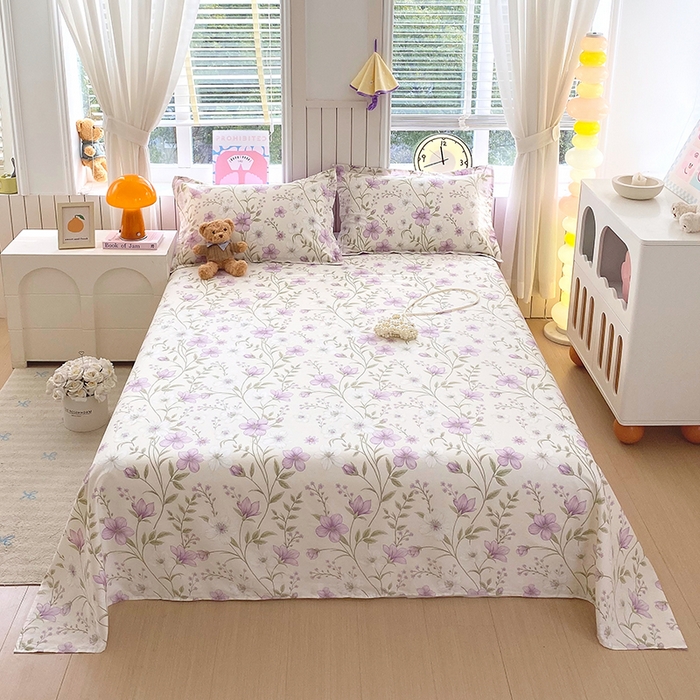 91家纺网 家纺一手货源 找家纺 金丝兔 2026新款纯棉印花四件套系列 慕荷