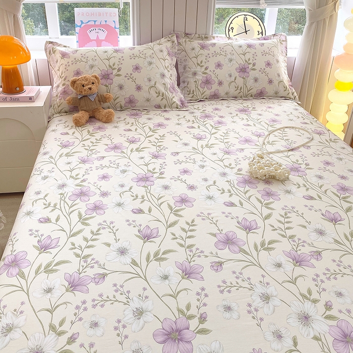 91家纺网 家纺一手货源 找家纺 金丝兔 2026新款纯棉印花四件套系列 慕荷