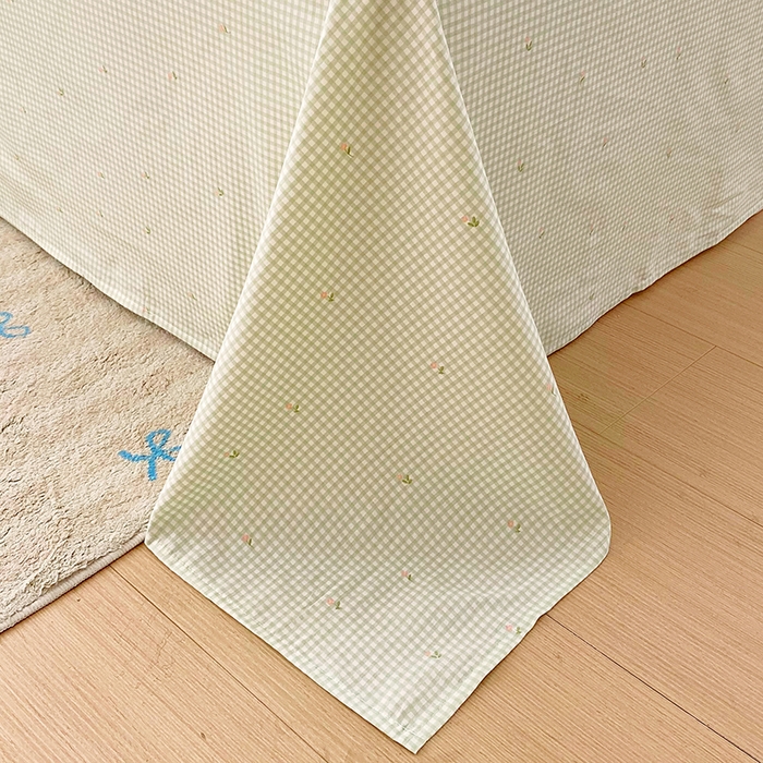 91家纺网 家纺一手货源 找家纺 金丝兔 2026新款纯棉印花四件套系列 泡芙小花