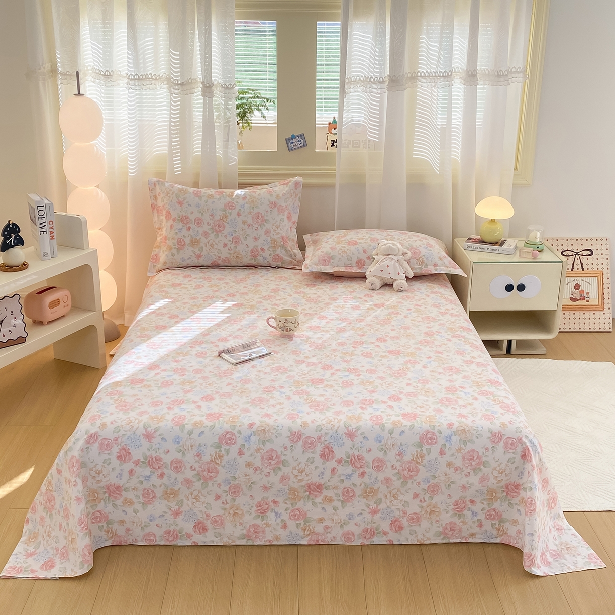 91家纺网 家纺一手货源 找家纺 花梦欣 2026新款全棉印花单品系列-单床单 花恋