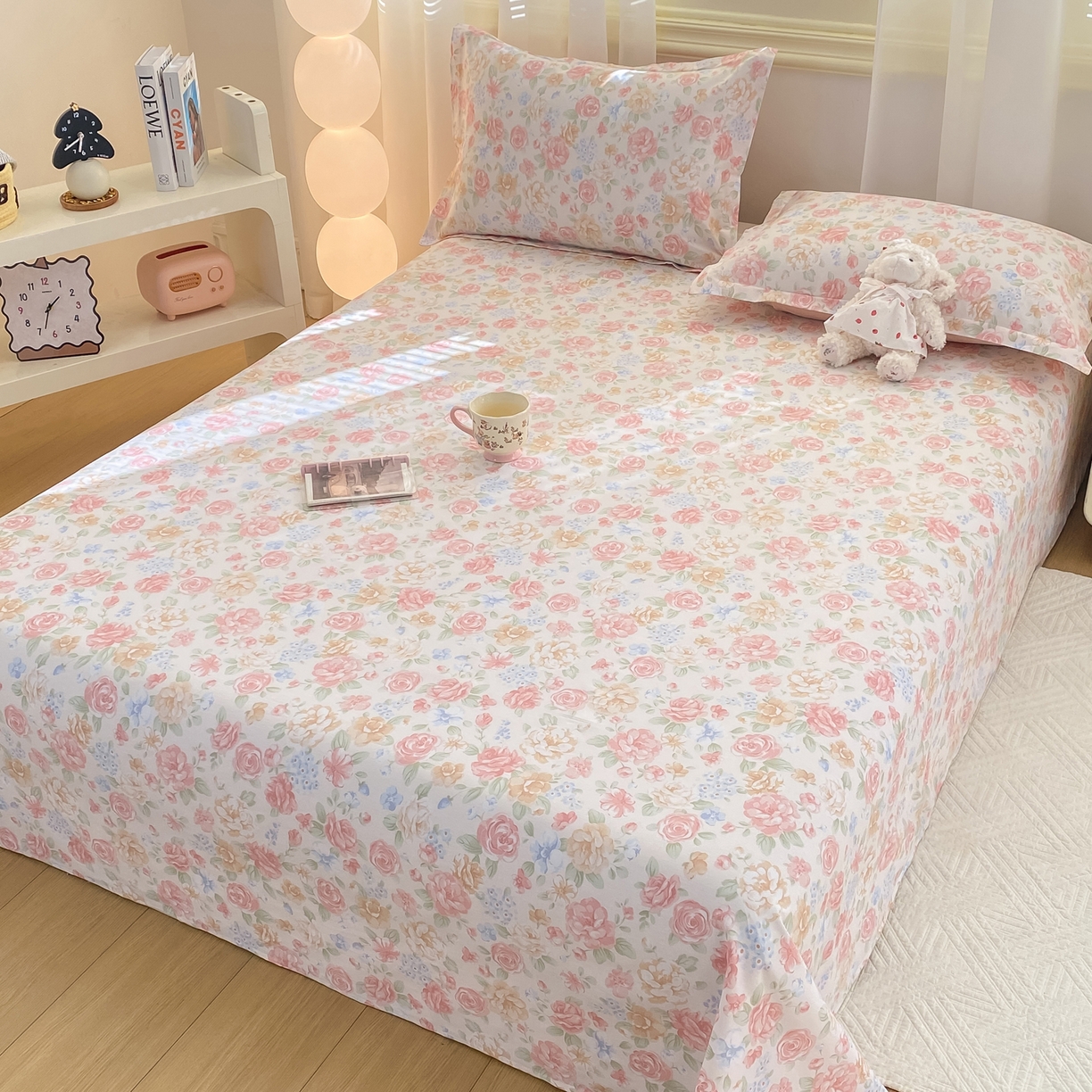 91家纺网 家纺一手货源 找家纺 花梦欣 2026新款全棉印花单品系列-单床单 花恋