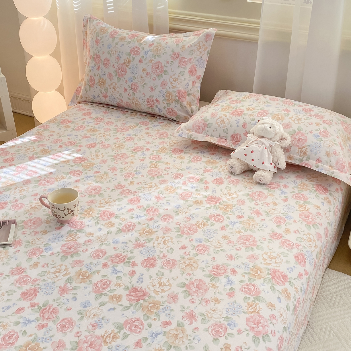 91家纺网 家纺一手货源 找家纺 花梦欣 2026新款全棉印花单品系列-单床单 花恋