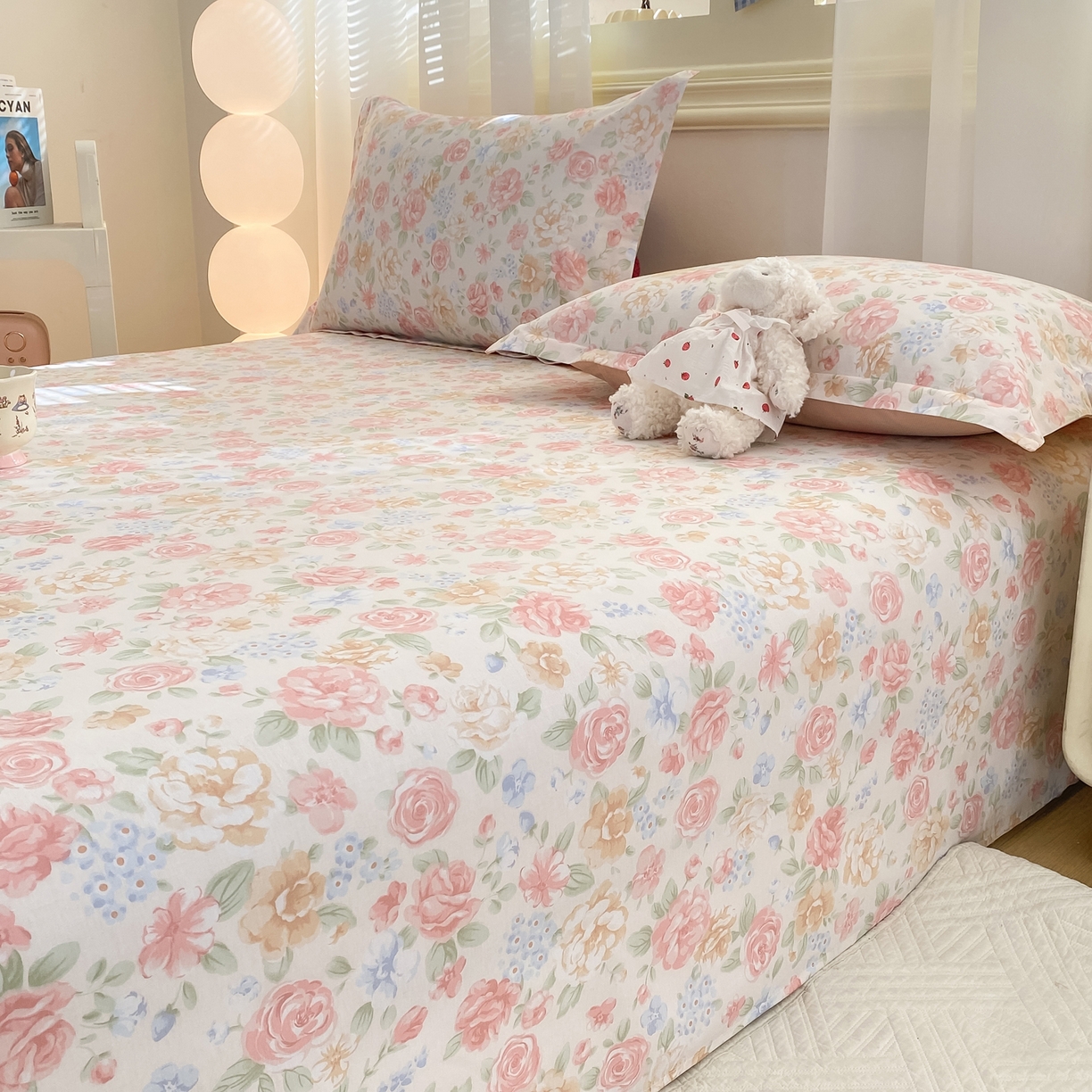 91家纺网 家纺一手货源 找家纺 花梦欣 2026新款全棉印花单品系列-单床单 花恋