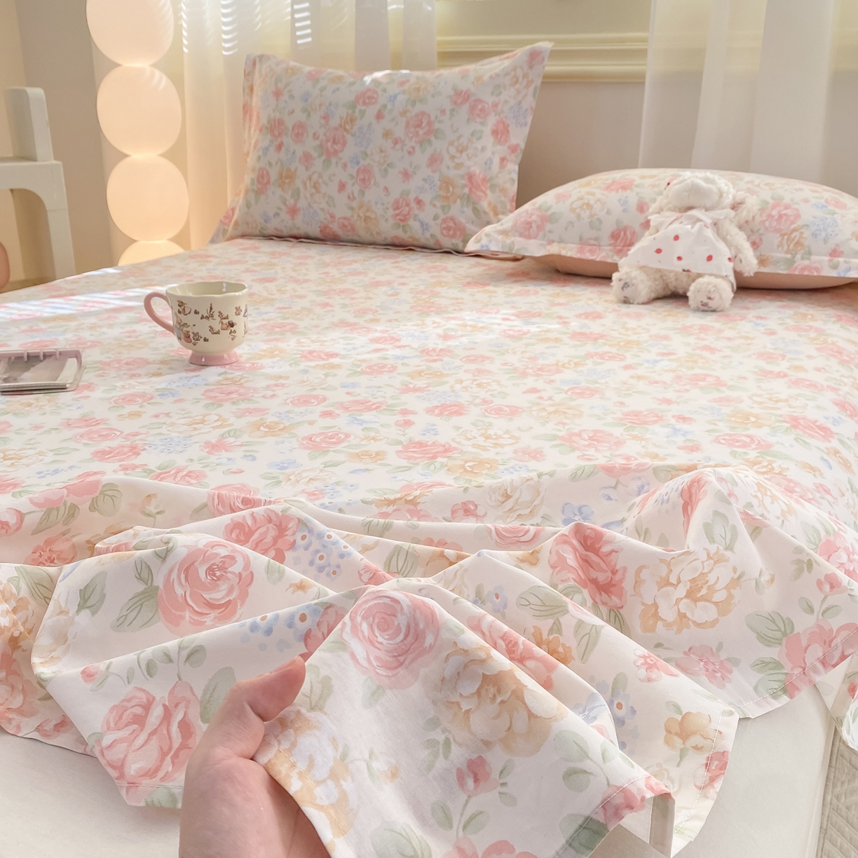 91家纺网 家纺一手货源 找家纺 花梦欣 2026新款全棉印花单品系列-单床单 花恋