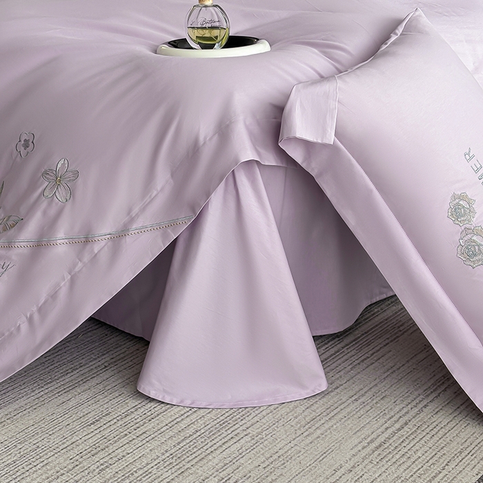 91家纺网 家纺一手货源 找家纺 （总）桃园 新款纯棉全棉长绒棉刺绣绣花高端礼盒四件套-卡尔系列