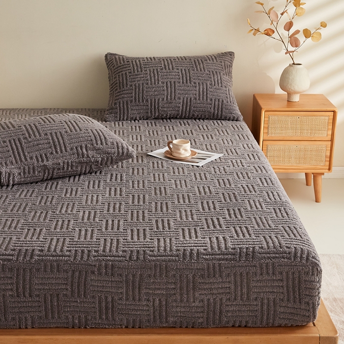 91家纺网 家纺一手货源 找家纺 （总）蓝冰家纺 2026新款提花塔芙绒床笠