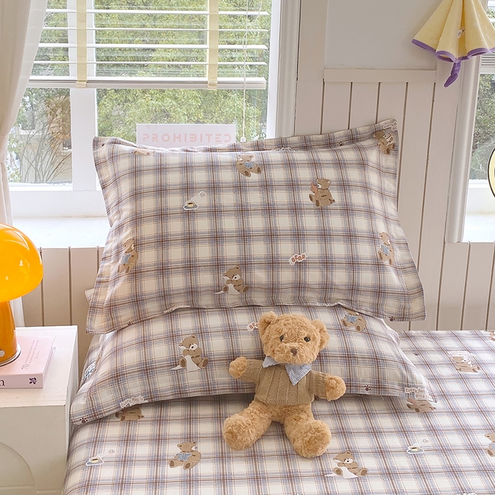 91家纺网 家纺一手货源 找家纺 金丝兔 2026新款纯棉印花四件套系列 星点漫语