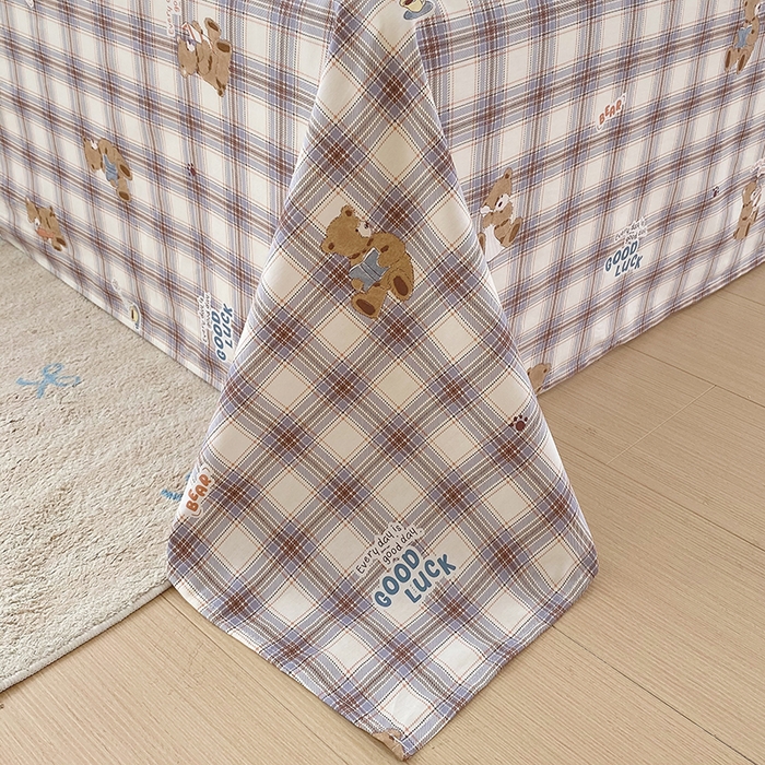 91家纺网 家纺一手货源 找家纺 金丝兔 2026新款纯棉印花四件套系列 星点漫语