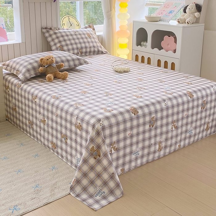 91家纺网 家纺一手货源 找家纺 金丝兔 2026新款纯棉印花四件套系列 星点漫语