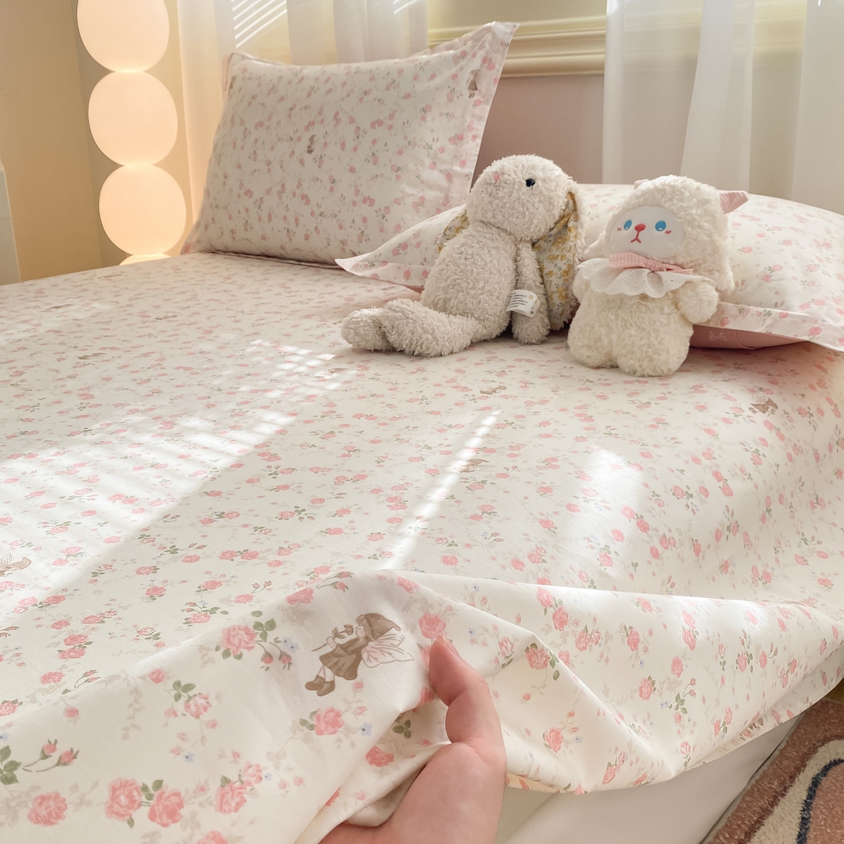 花梦欣 2026新款全棉印花单品系列-单床单 花中仙子