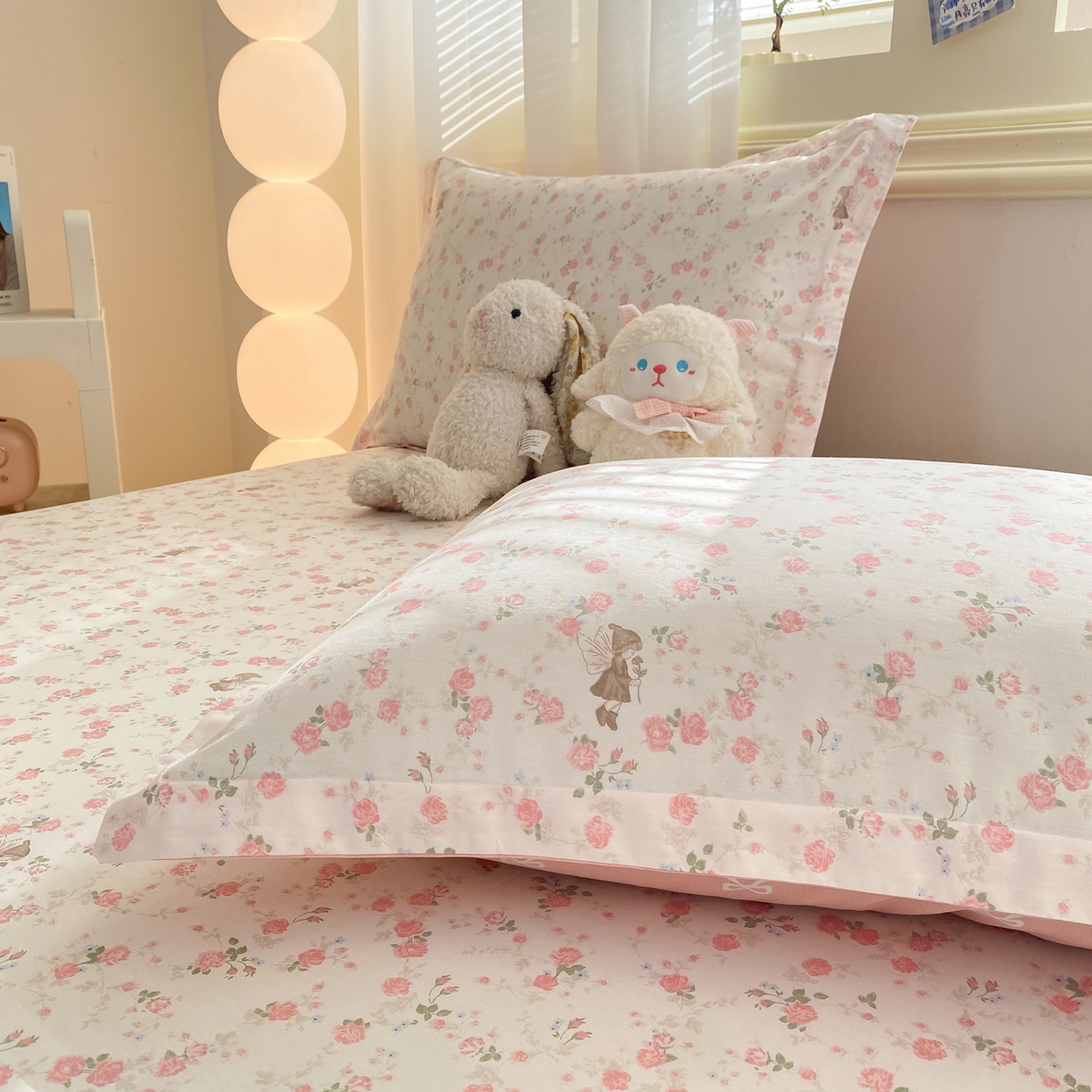 91家纺网 家纺一手货源 找家纺 花梦欣 2026新款全棉印花单品系列-单床单 花中仙子