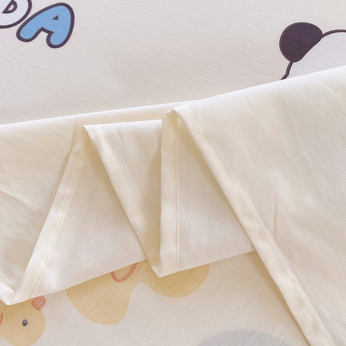 91家纺网 家纺一手货源 找家纺 金丝兔 2026新款纯棉印花四件套系列 熊猫鸭鸭