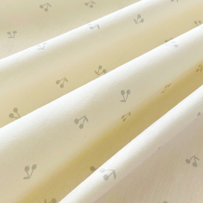 91家纺网 家纺一手货源 找家纺 金丝兔 2026新款纯棉印花四件套系列 樱桃-蓝