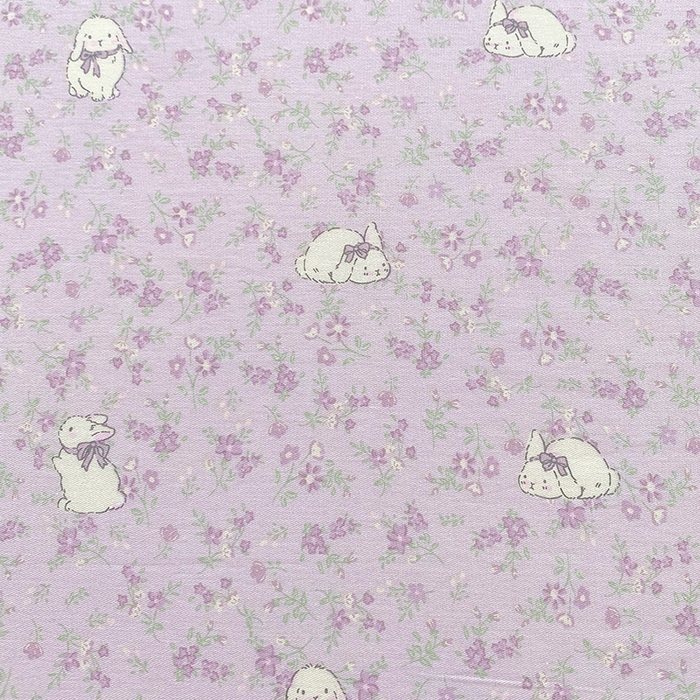 91家纺网 家纺一手货源 找家纺 金丝兔 2026新款纯棉印花四件套系列 紫苏