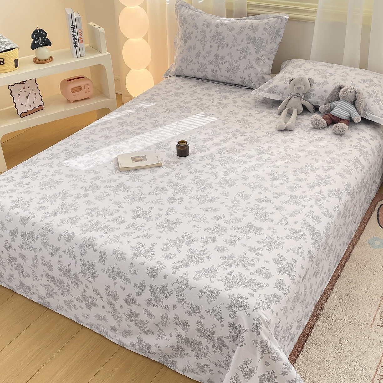 91家纺网 家纺一手货源 找家纺 花梦欣 2026新款全棉印花单品系列-单床单 摩菲