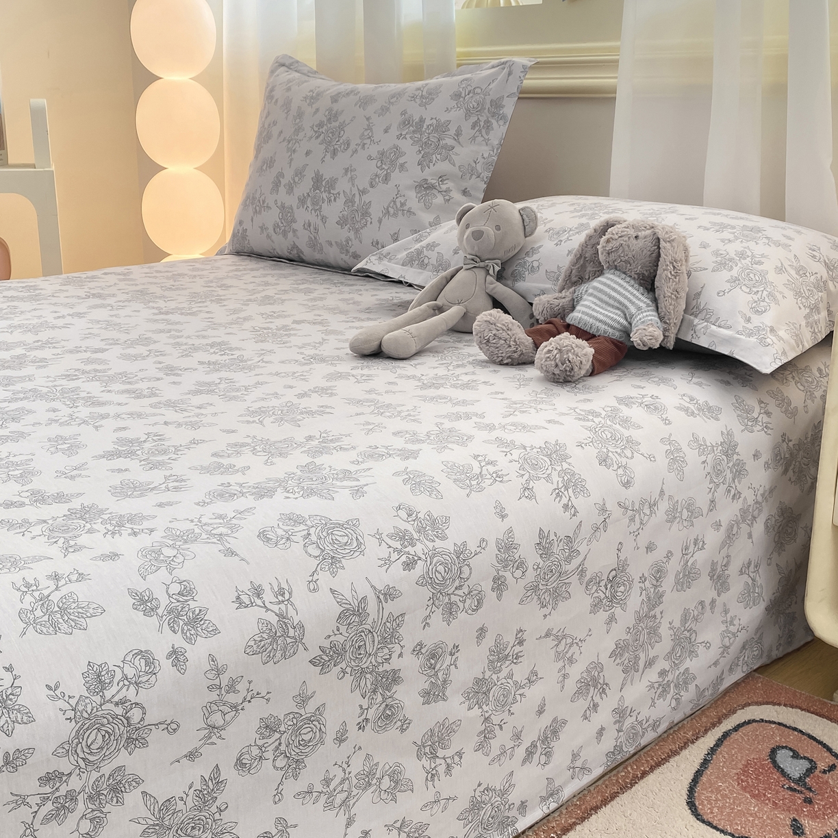 91家纺网 家纺一手货源 找家纺 花梦欣 2026新款全棉印花单品系列-单床单 摩菲